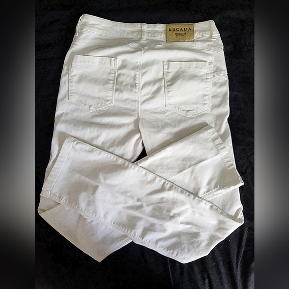 Escada - Women's White Jeans - Size 38/US28 - Picture 1 of 8